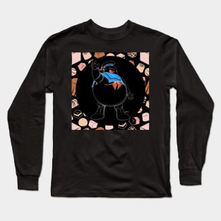 majin buu in kamisama stay puft cosplay Long Sleeve T-Shirt